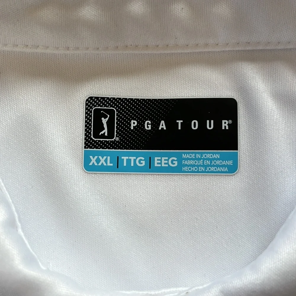 White sz XXL MENS GOLF SHIRT - Picture 4 of 6